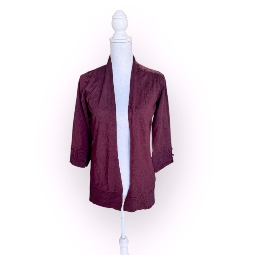 Maroon Cardigan NWOT Size Small